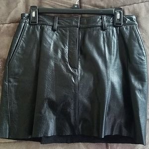Wilson's leather mini skirt